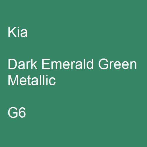 Kia, Dark Emerald Green Metallic, G6.